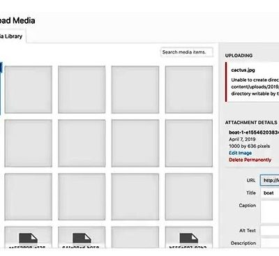 WordPress resim yükleme hatası upload sorunu alternatif çözüm